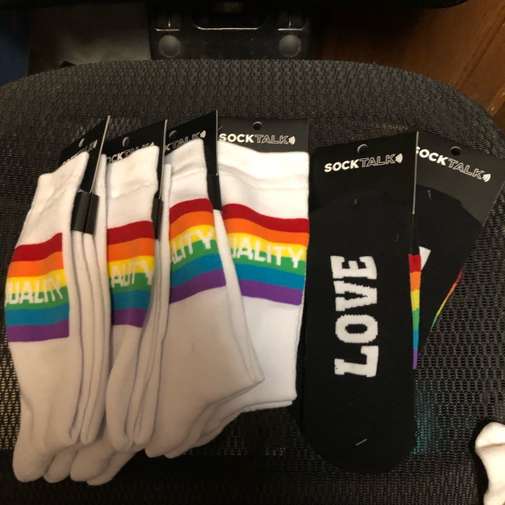 ❤️🌈Sock Talk Equality Socks-577 $35 or $30 w/offer